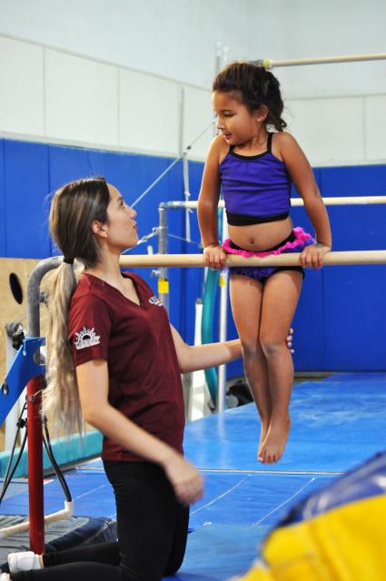 Photo of student in gymnastics class