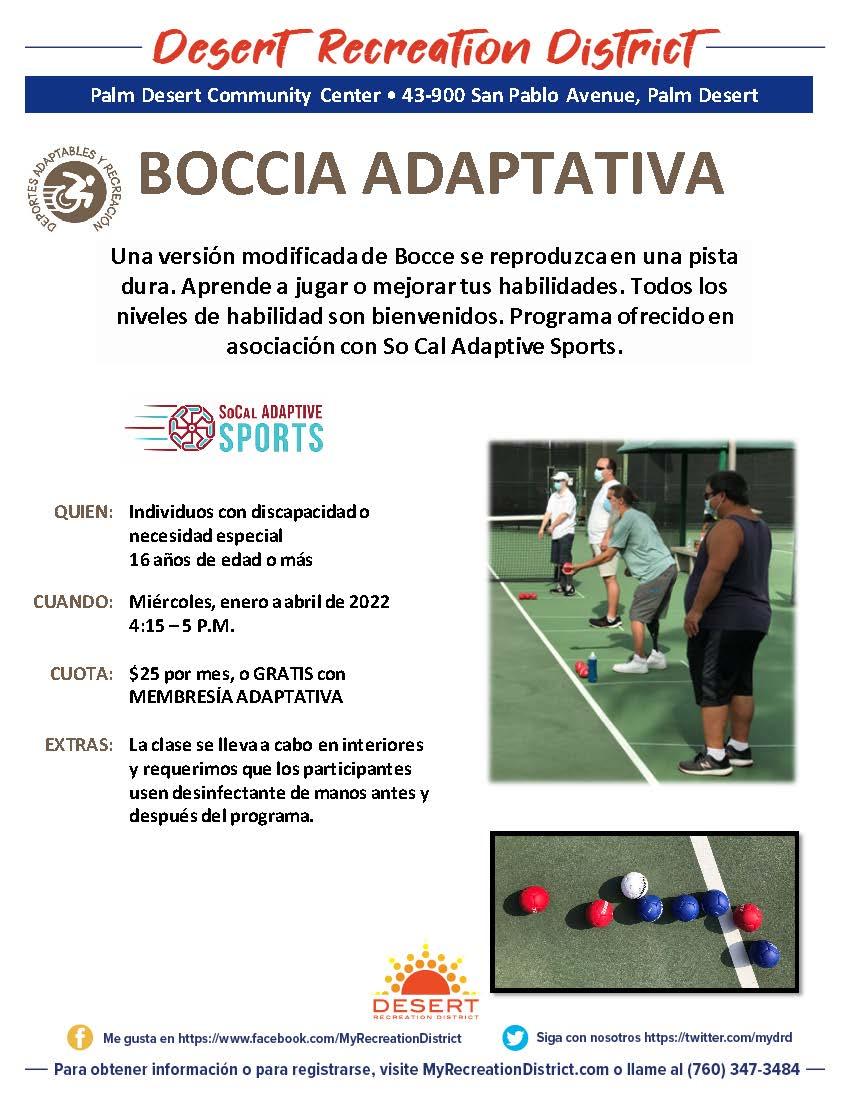 Adaptive Boccia Desert Recreation District