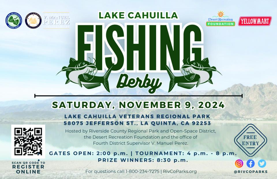 November 2024 - Lake Cahuilla Fishing Derby flyer